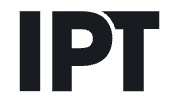 IPT text logo in bold black font.